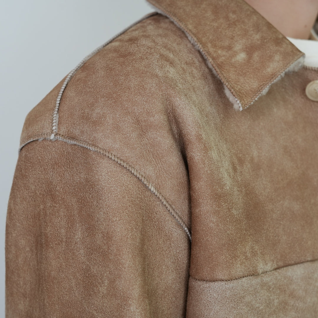 25AW】AURALEE MERINO MOUTON SHIRT BLOUSON 