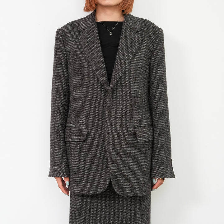 ジャケット・アウター ALPACA WOOL SILK TWEED OVER JACKET 25AW 25AW】AURALEE ALPACA WOOL SILK TWEED OVER JACKET – Chum!