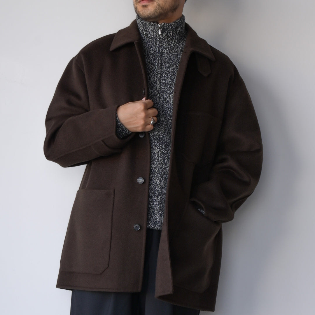 ジャケット・アウター YLEVE WOOL DOUBLE TWILL DUFFLE COAT YLEVE 