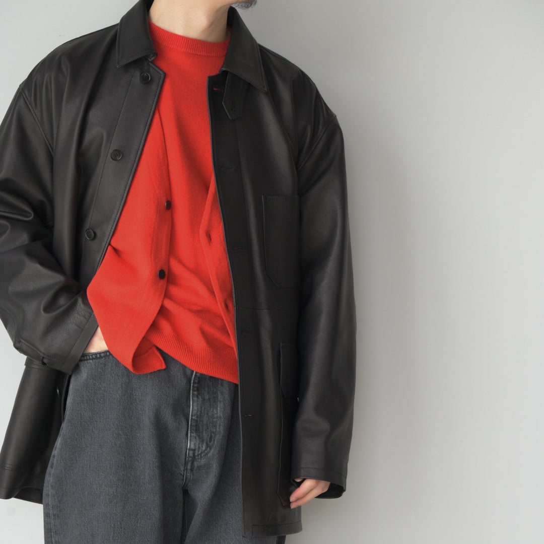 YLÈVE SHEEP LEATHER COVERALL JACKET YLÈVE / GLOVE SHEEP LEATHER COVERALL JACKET | YLÈVE（イレーヴ