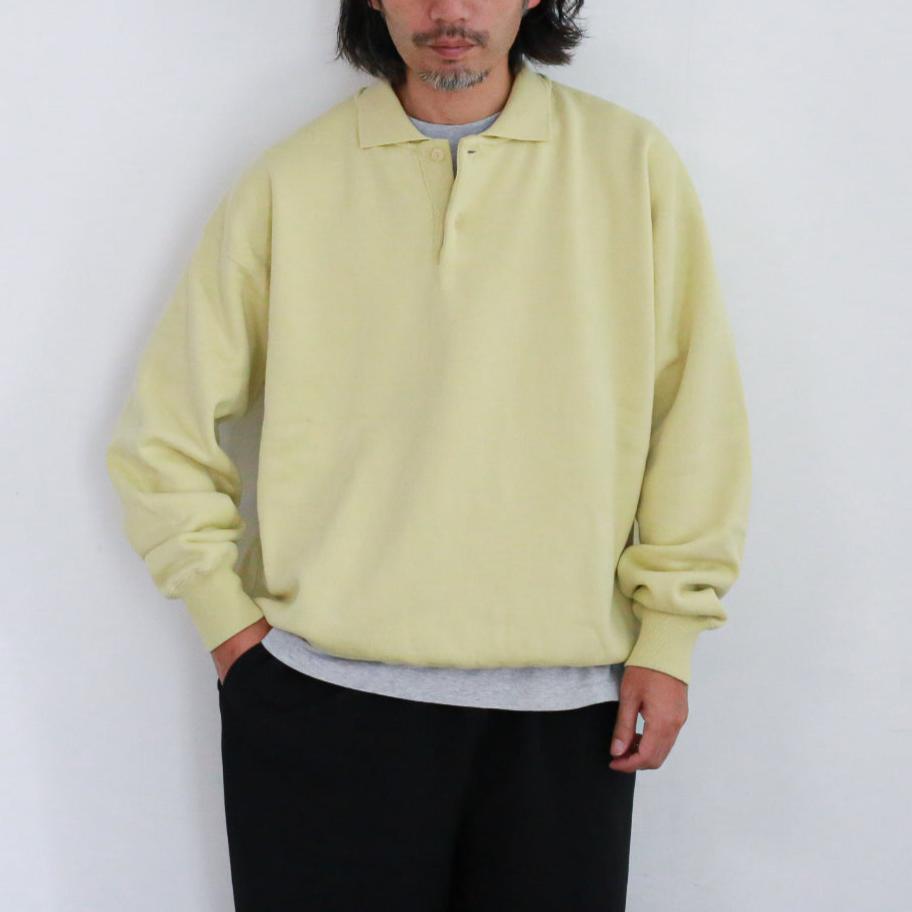 24AW】 AURALEE SMOOTH SOFT SWEAT POLO 