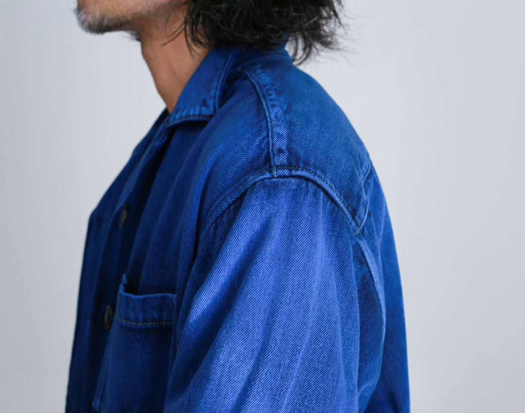 soe READY TO WEAR | Bleach&Over Dye Denim Shirt Jacket – Chum!