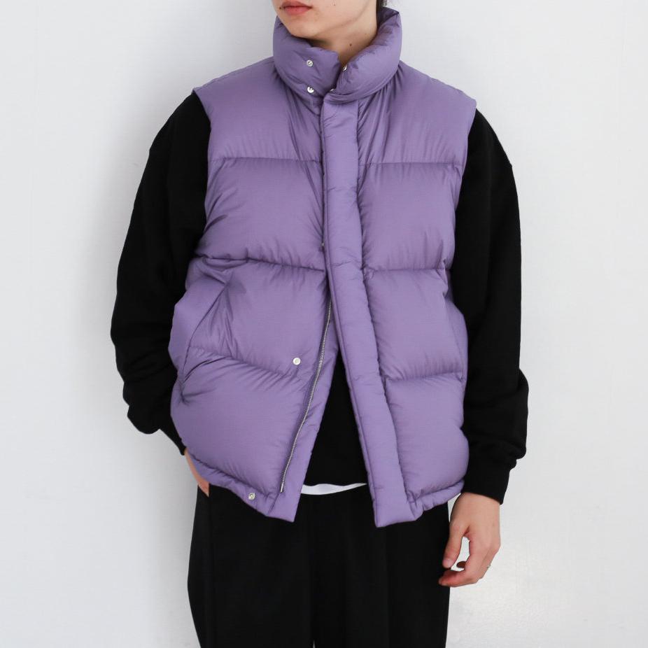 24AW】AURALEE SUPER LIGHT NYLON RIPSTOP DOWN VEST 