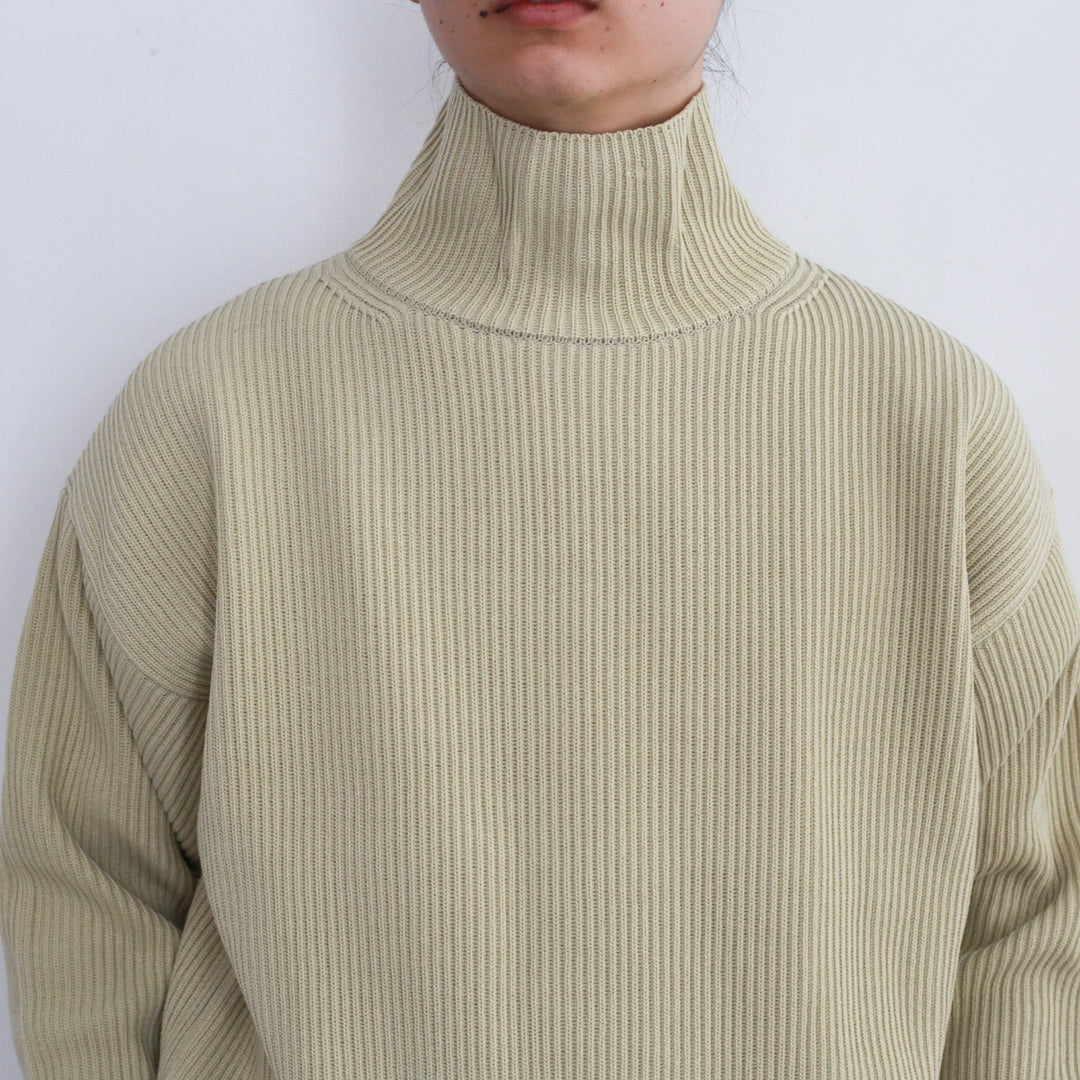 24AW】 AURALEE SUPER FINE WOOL RIB KNIT TURTLE