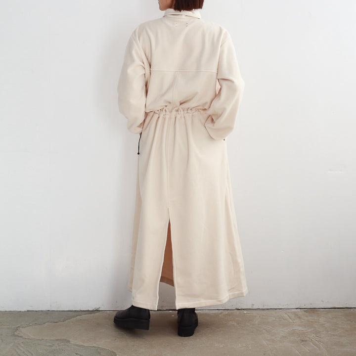 MEYAME FLLECE SNAP LONG DRESS 