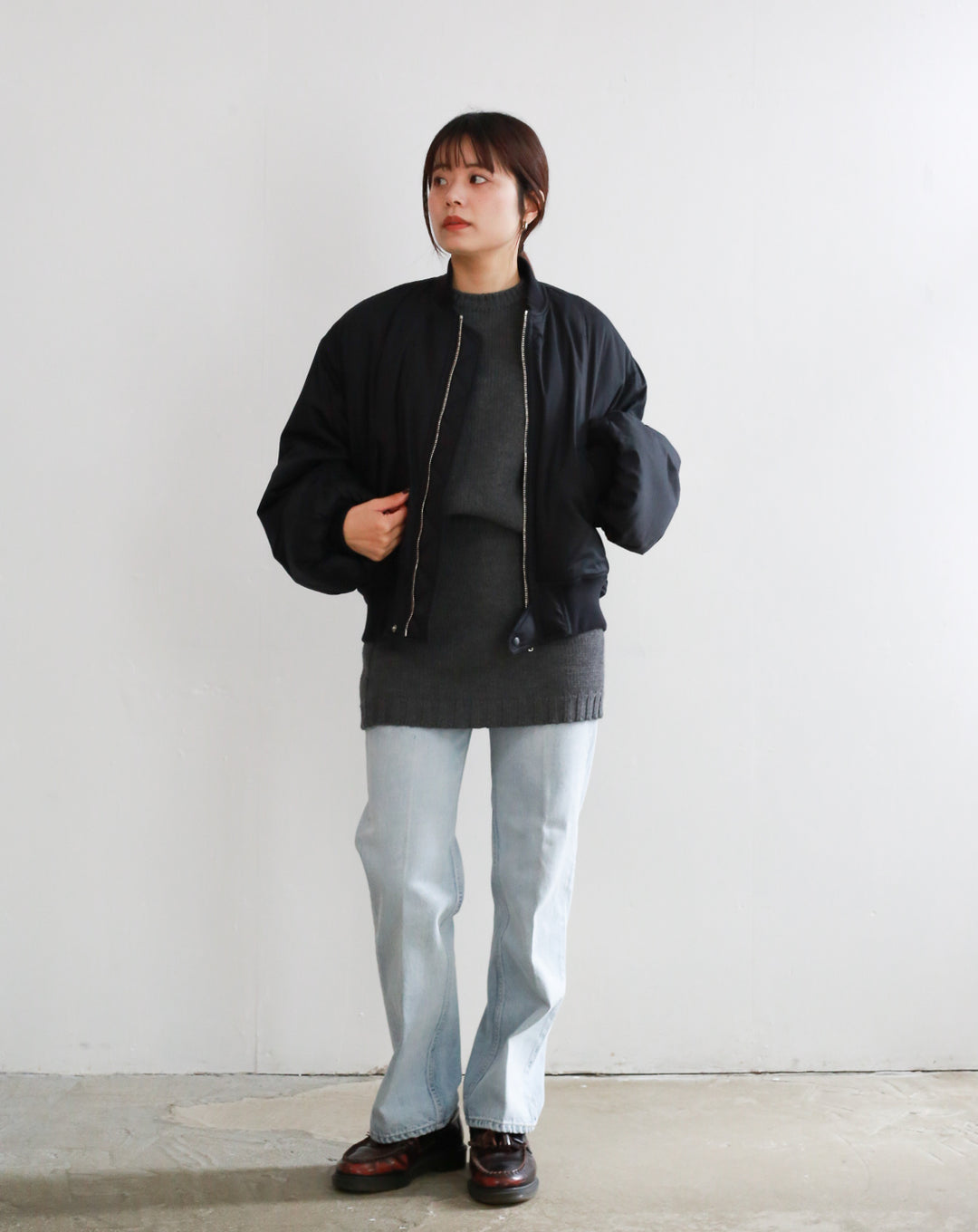 24AW】Graphpaper Silicon Poplin Padded Bomber 
