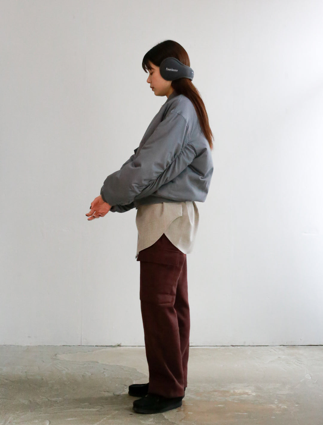 24AW】Graphpaper Silicon Poplin Padded Bomber 