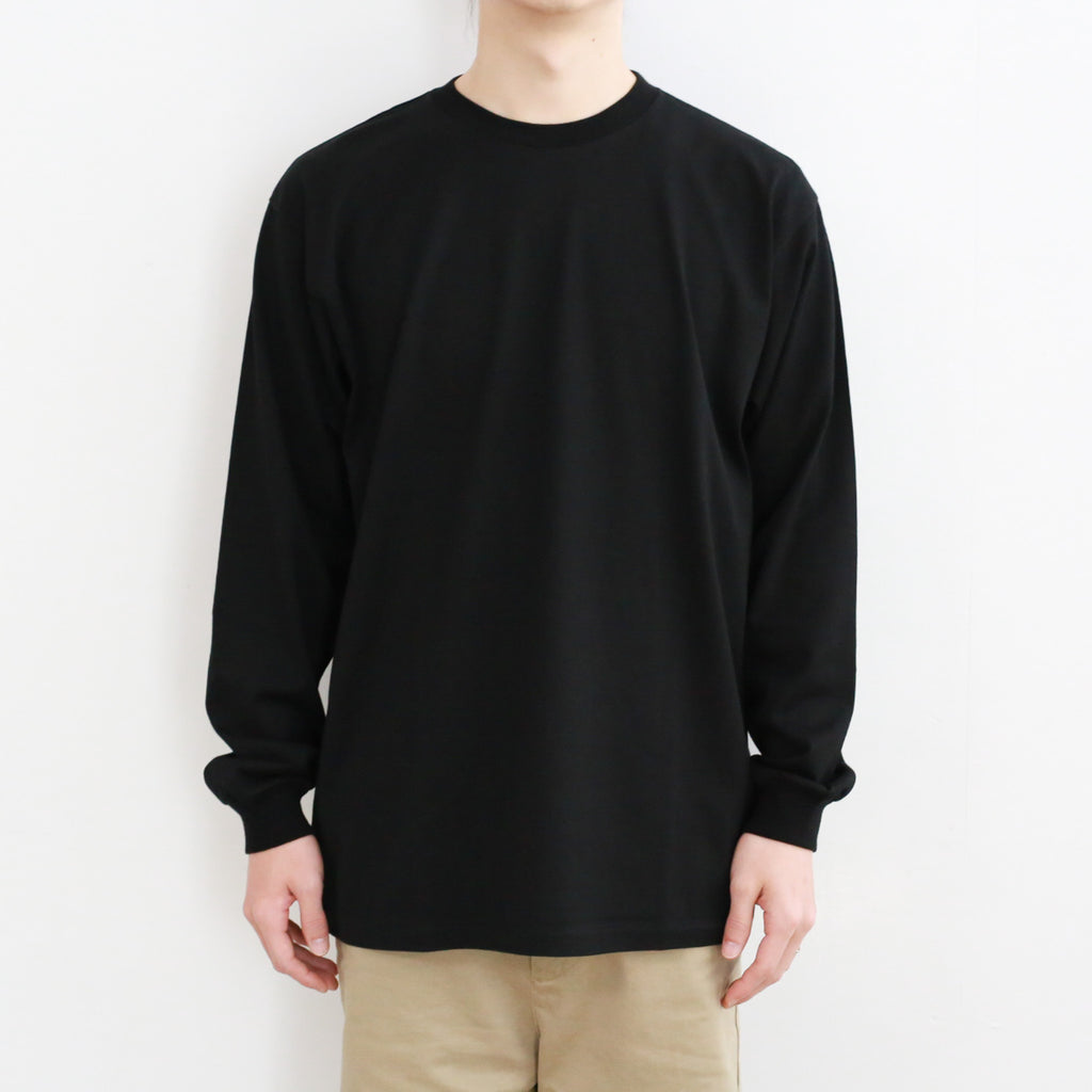 新品 AURALEE | LUSTER PLAITING L/S TEE 黒 4 26SS】AURALEE LUSTER PLAITING L/S TEE 