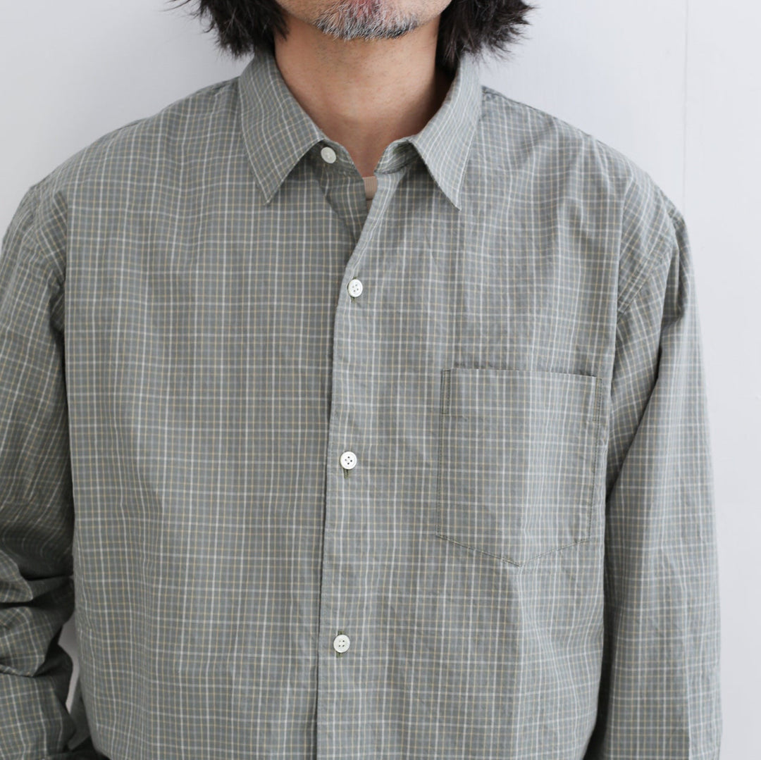トップス awasa regular collar shirt check awasa REGULAR COLLAR SHIRT / CHECK – Chum!