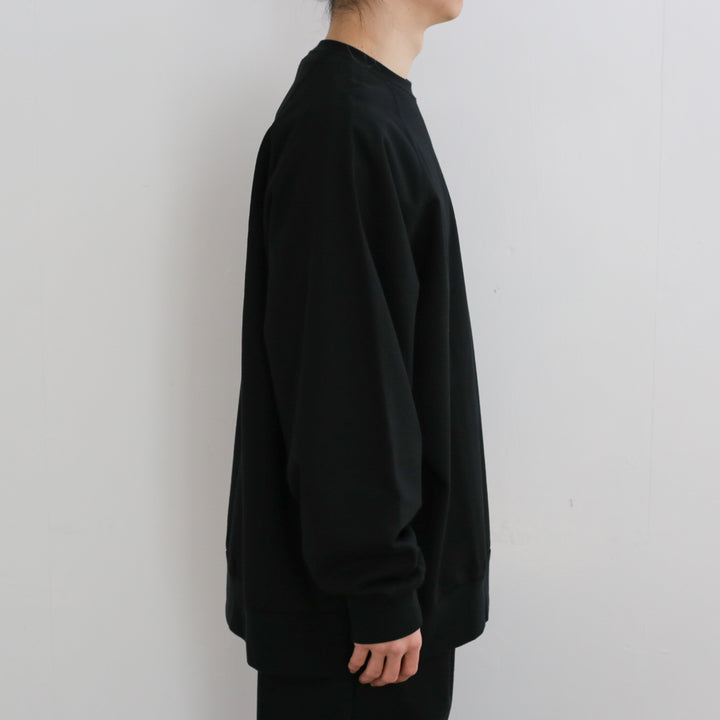 Ultra Compact Terry Crew Neck Sweater 黒 Ultra Compact Terry Crew Neck Sweater / BLACK | Graphpaper