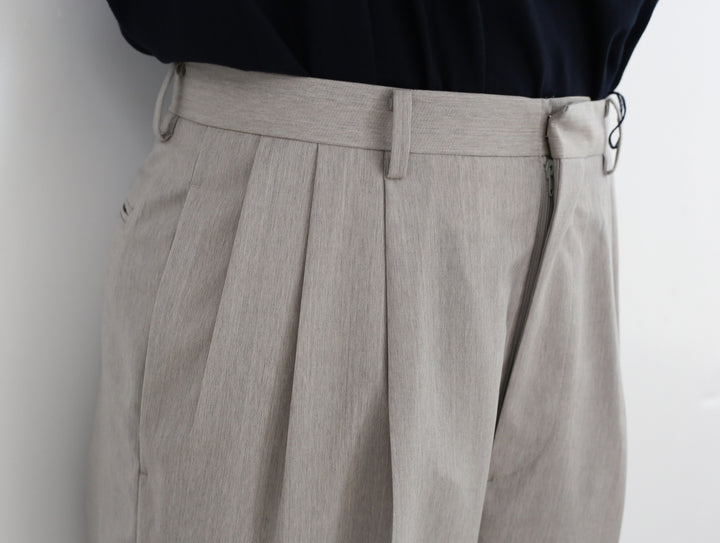 25ss YLÈVE WOOL CHAMBRAY TROUSERS イレーヴ YLÈVE WOOL CHAMBRAY TROUSERS 