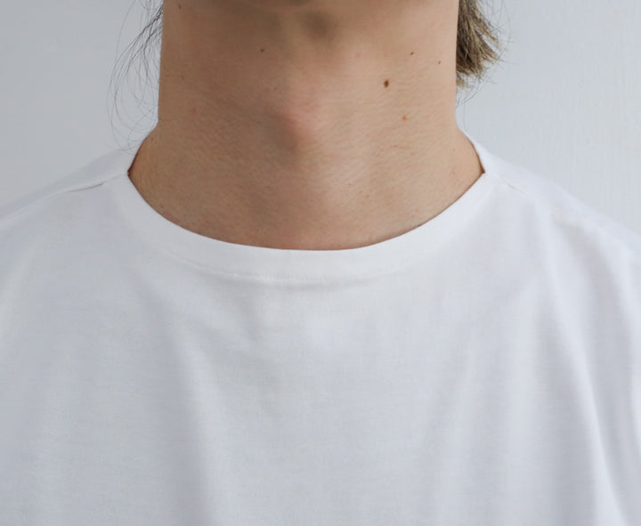 新品未使用 タグ付 25SS AURALEE ホワイト レースアップ Tシャツ 25SS】AURALEE LUSTER PLAITING BOAT NECK TEE 