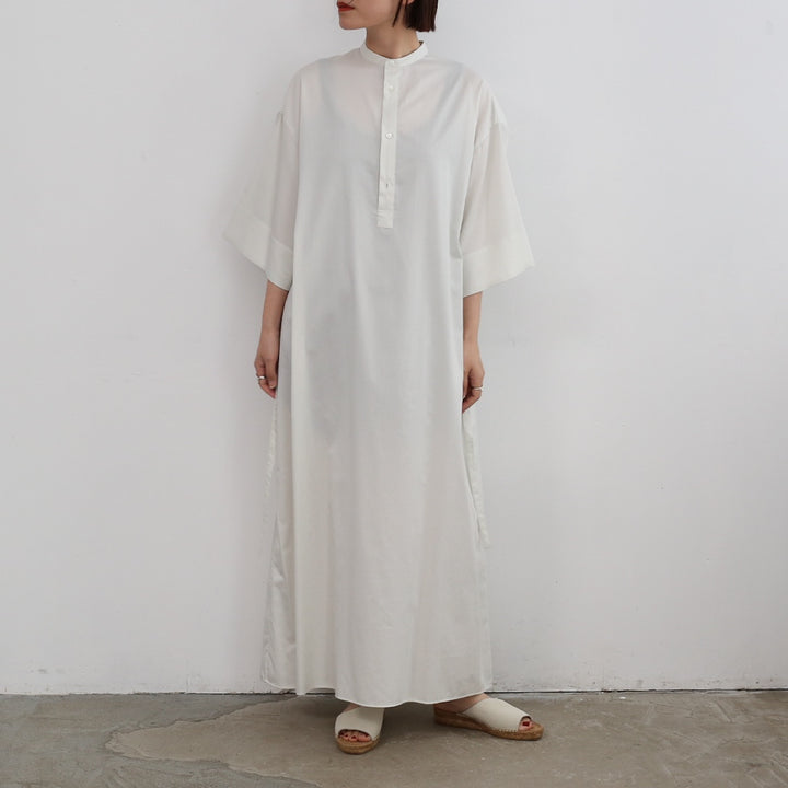25SS】Graphpaper Silicon Poplin 3/4 Sleeve Smock Dress 