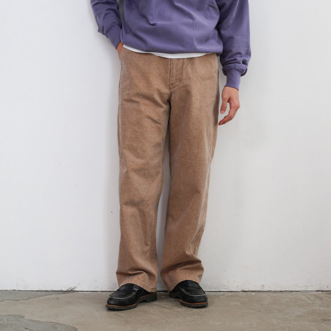 24AW】AURALEE WASHED ORGANIC CANVAS BELTED PANTS