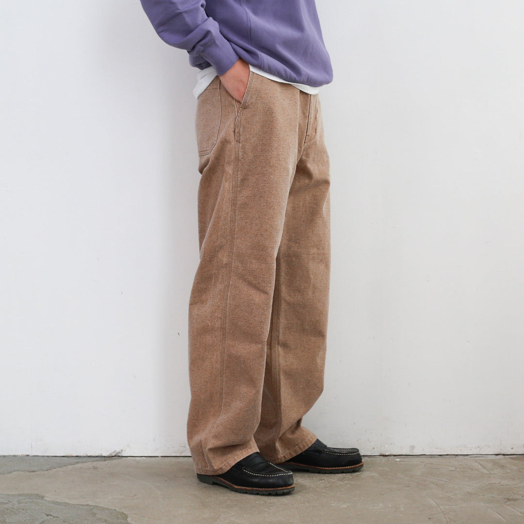 24AW】AURALEE WASHED ORGANIC CANVAS BELTED PANTS