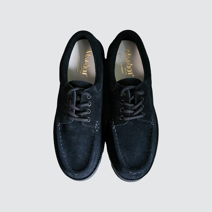 靴 BLACK SUEDE MOCCASIN shiun（シウン）の「BLACK SUEDE MOCCASIN（モカシン/デッキシューズ