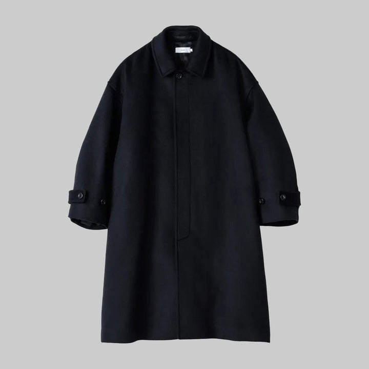 Graphpaper メルトン ロングコート 黒 サイズ0 Graphpaper Light Melton Oversized Coat